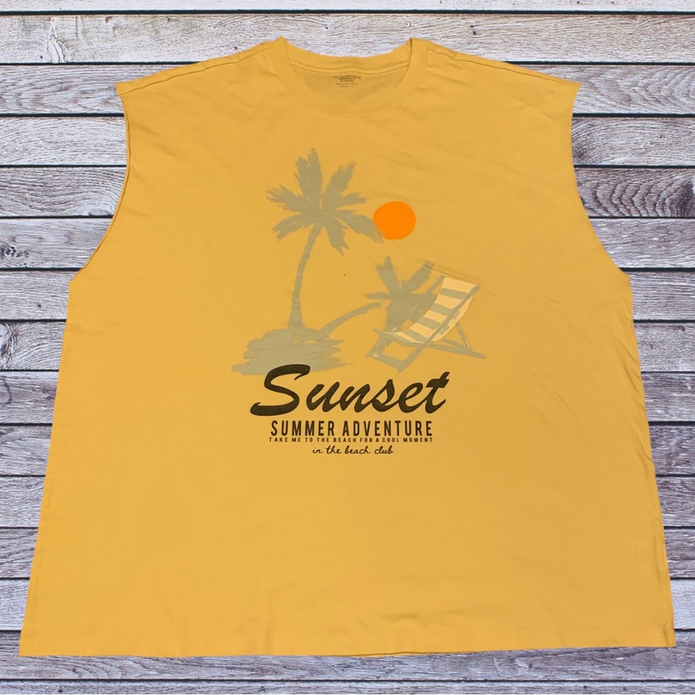 Summer Sunset Adventure The Beach Club Vibes Cutoff Shirt France American Eagle
